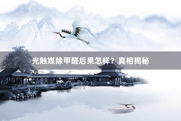 光触媒除甲醛后果怎样？真相揭秘